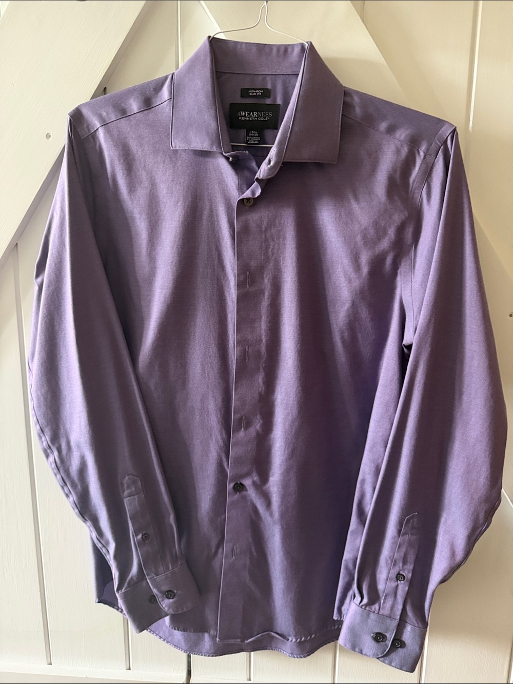 Kenneth Cole Men’s Long-Sleeve Dress Shirt - Lavender Purple